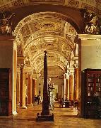 Alexey Tyranov View on the Hermitage Library oil painting on canvas